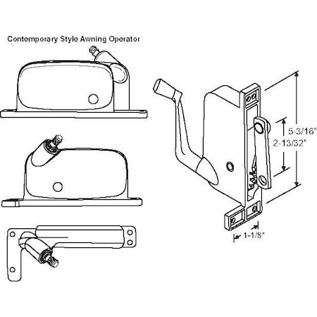 Strybuc Awning Operator 41-485P D